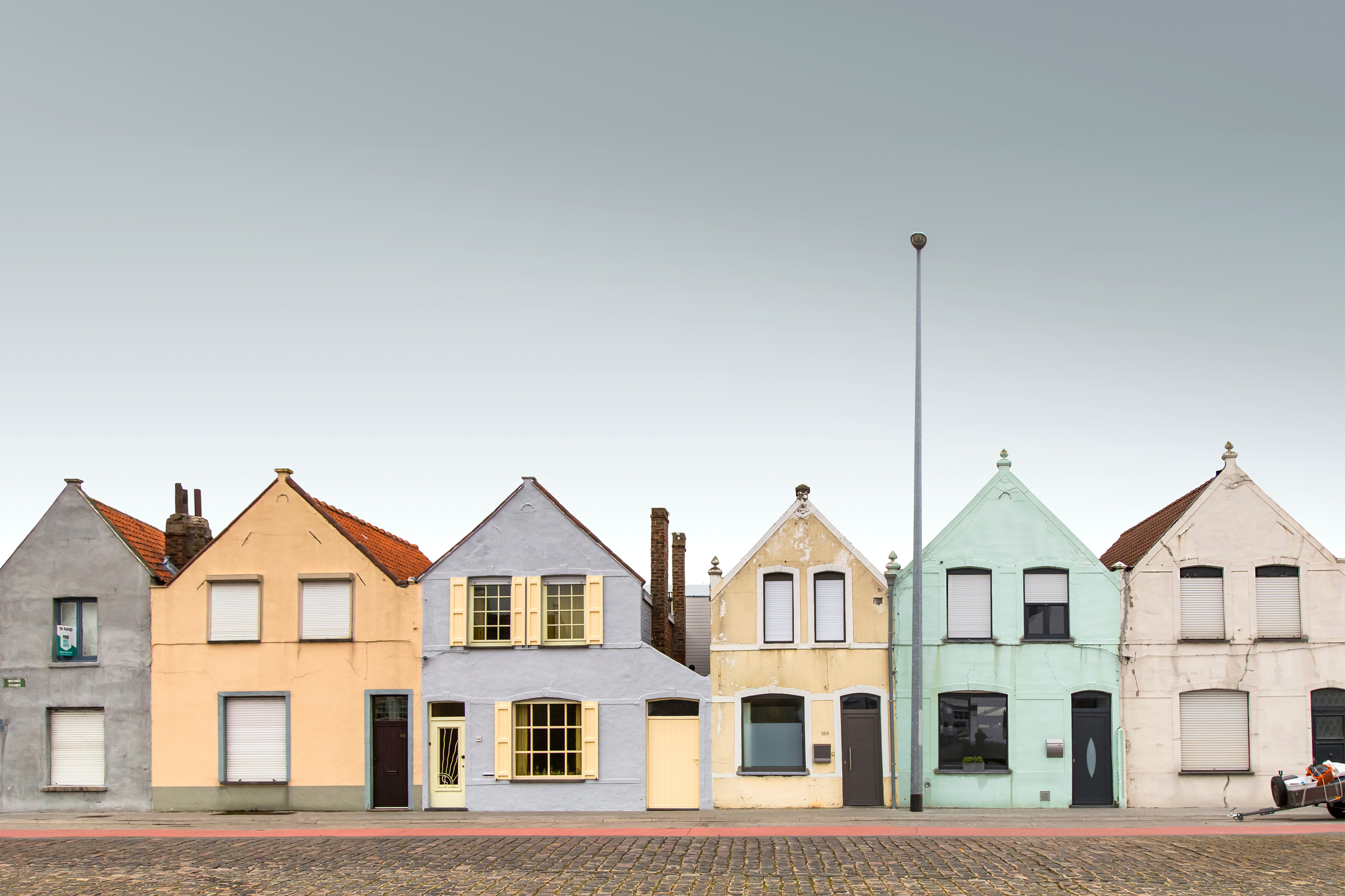 Urban houses at daylight